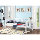  Coaster Furniture Bethany 300837 Wood Twin Daybed with Drop-down Tables - White IMAGE 2
