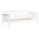  Coaster Furniture Bethany 300837 Wood Twin Daybed with Drop-down Tables - White IMAGE 4