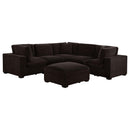  Coaster Furniture Lakeview 551464-SETA 5 pc Upholstered Modular Sectional Sofa - Dark Chocolate IMAGE 1