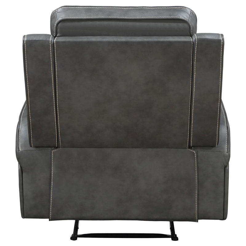 Coaster Furniture Raelynn 603193 Upholstered Track Arm Recliner - Grey IMAGE 7