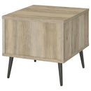  Coaster Furniture Welsh 701037 Square Engineered Wood Side End Table - Distressed Pine IMAGE 7