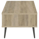  Coaster Furniture Welsh 701038 1-Drawer Engineered Wood Coffee Table - Distressed Pine IMAGE 8