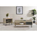  Coaster Furniture Welsh 701038 1-Drawer Engineered Wood Coffee Table - Distressed Pine IMAGE 9