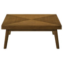 Coaster Furniture Westerly 707798 Square Wood Coffee Table With Diamond Parquet - Walnut IMAGE 3