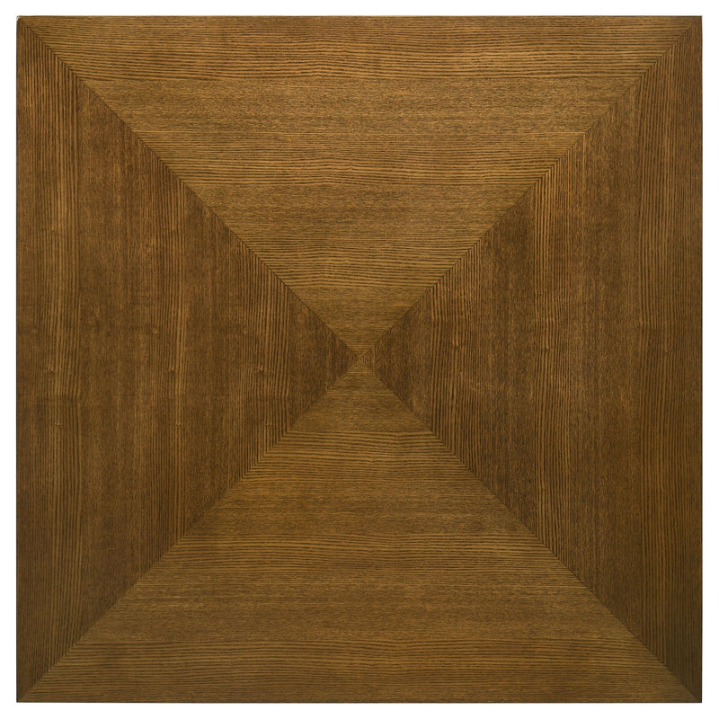 Coaster Furniture Westerly 707798 Square Wood Coffee Table With Diamond Parquet - Walnut IMAGE 4