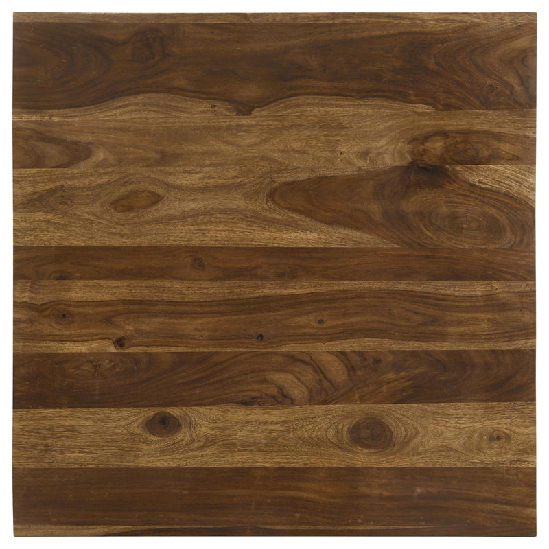 Coaster Furniture Odilia 708418 Square Solid Wood Coffee Table - Auburn IMAGE 5