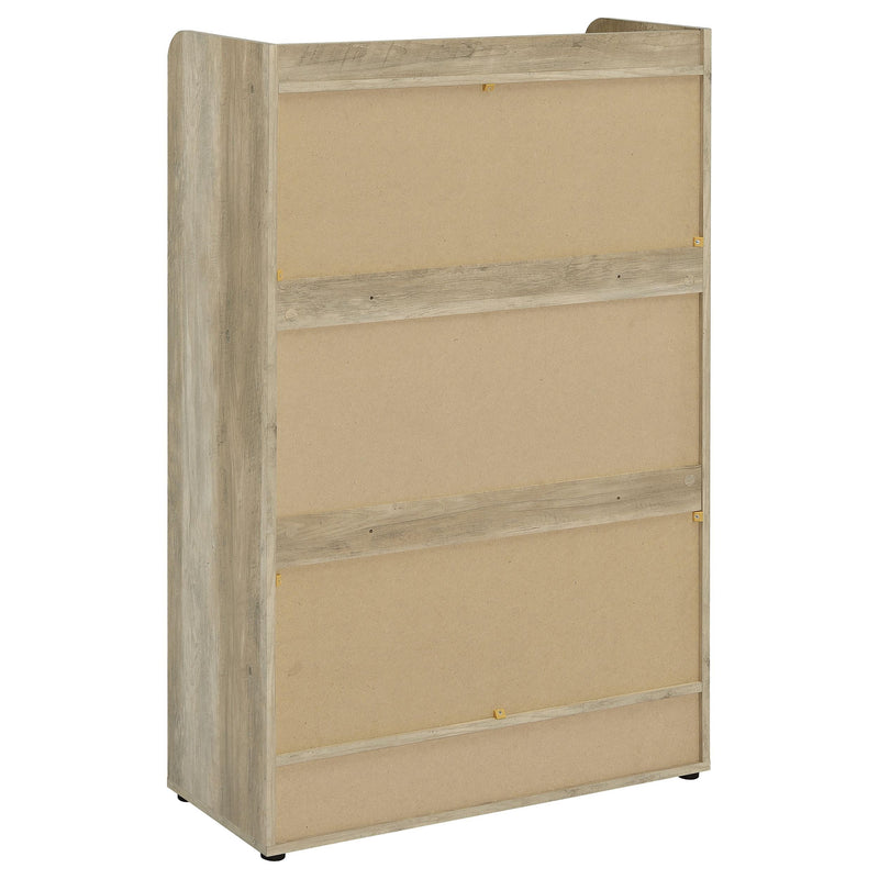 Coaster Furniture Denia 950403 3-Tier Shoe Storage Cabinet - Antique Pine/White IMAGE 8