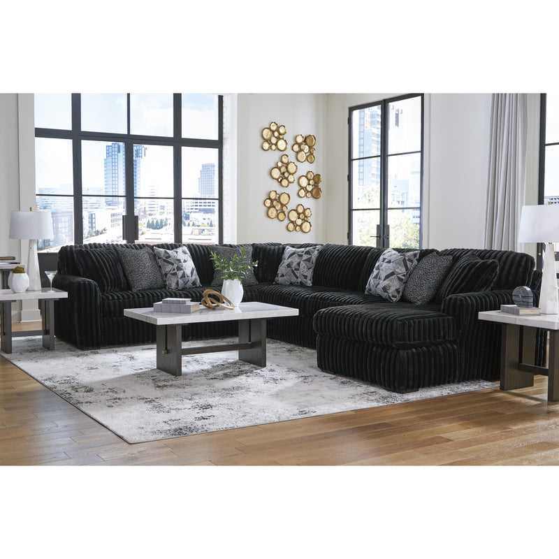 Signature Design by Ashley Midnight-Madness 98103S3 4 pc Sectional with Chaise IMAGE 4