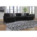  Signature Design by Ashley Midnight-Madness 98103S5 3 pc Sectional with Chaise IMAGE 3