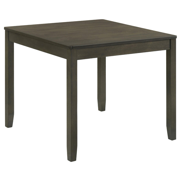  Coaster Furniture Parkwood 150410 5-piece Square Dining Table Set - Charcoal IMAGE 1