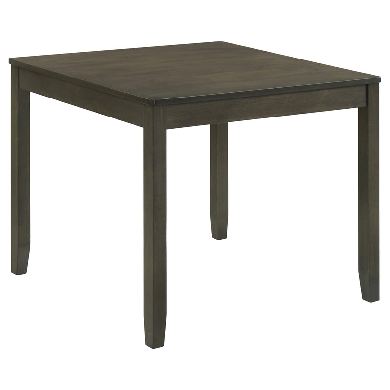  Coaster Furniture Parkwood 150410 5-piece Square Dining Table Set - Charcoal IMAGE 1