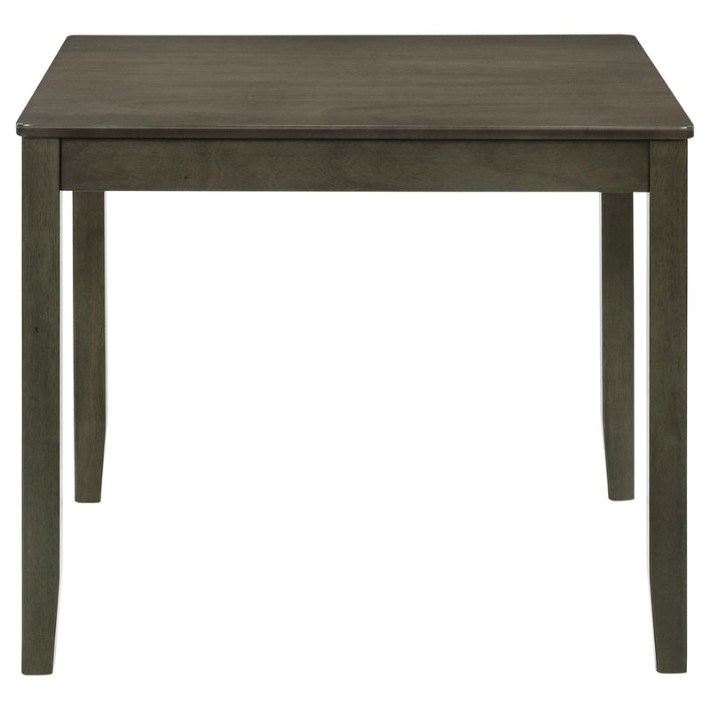  Coaster Furniture Parkwood 150410 5-piece Square Dining Table Set - Charcoal IMAGE 2