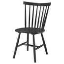 Coaster Furniture Hollyoak 183042 Windsor Wood Dining Side Chair - Black (Set of 2) IMAGE 3