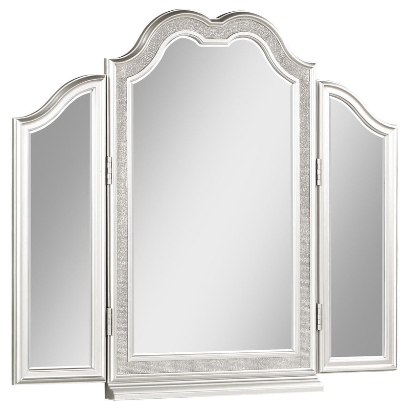 Coaster Furniture Evangeline 223397-SET 4-drawer Vanity Set with Stool - Silver Oak IMAGE 7