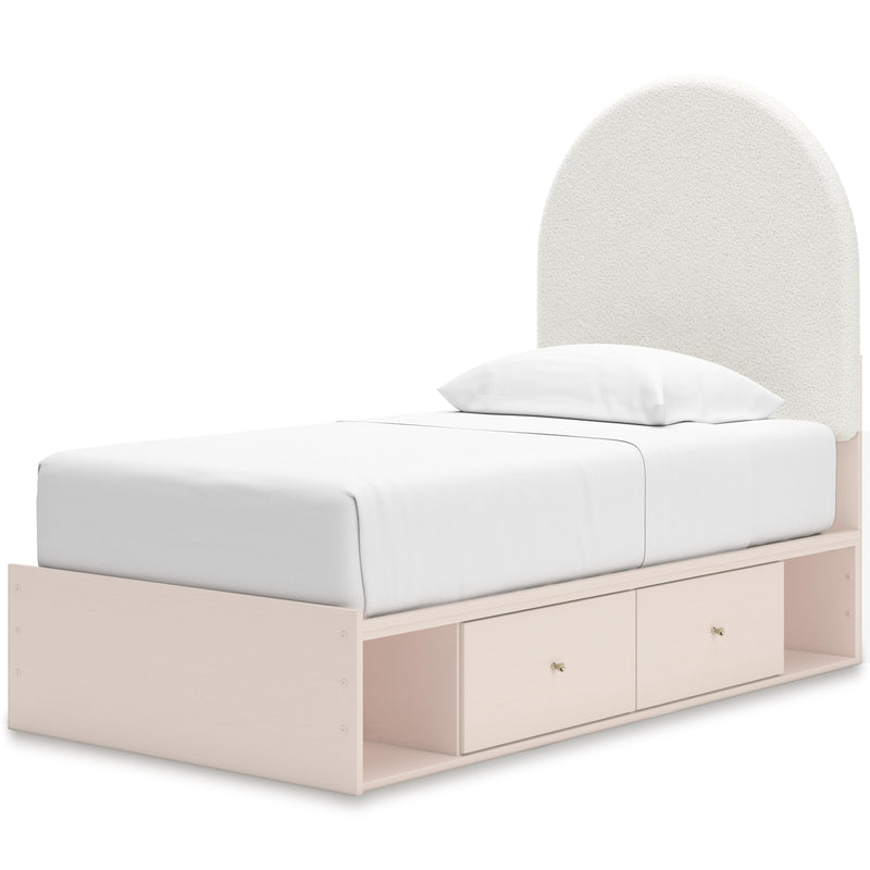 Signature Design by Ashley Wistenpine B1323B14 Twin Upholstered Panel Bed with Storage IMAGE 7