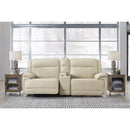 Signature Design by Ashley Double Deal U13001S4 2 pc Power Reclining Loveseat Sectional with Console IMAGE 2