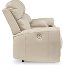  Signature Design by Ashley Dahlmoore U1320096 Double Reclining Power Loveseat with Console IMAGE 4