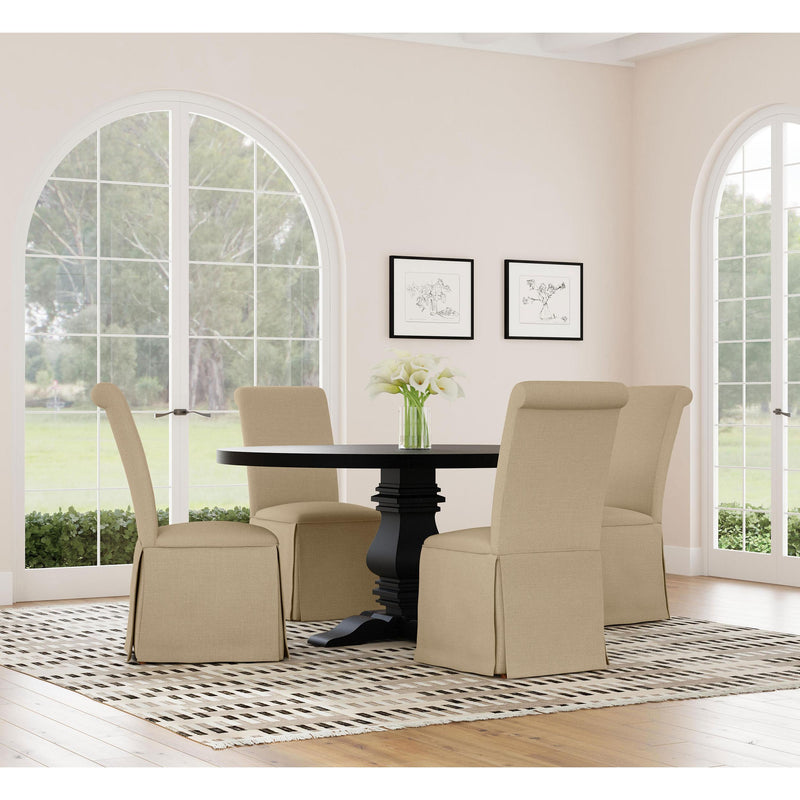 Coaster Furniture Florence 115530 Round 60-inch Pedestal Base Dining Table - Black IMAGE 7