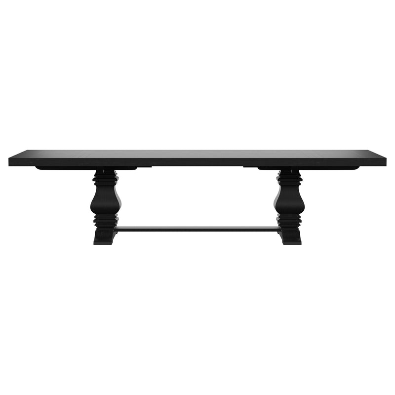  Coaster Furniture Florence 115531 126-inch Extension Dining Table - Distressed Black IMAGE 6