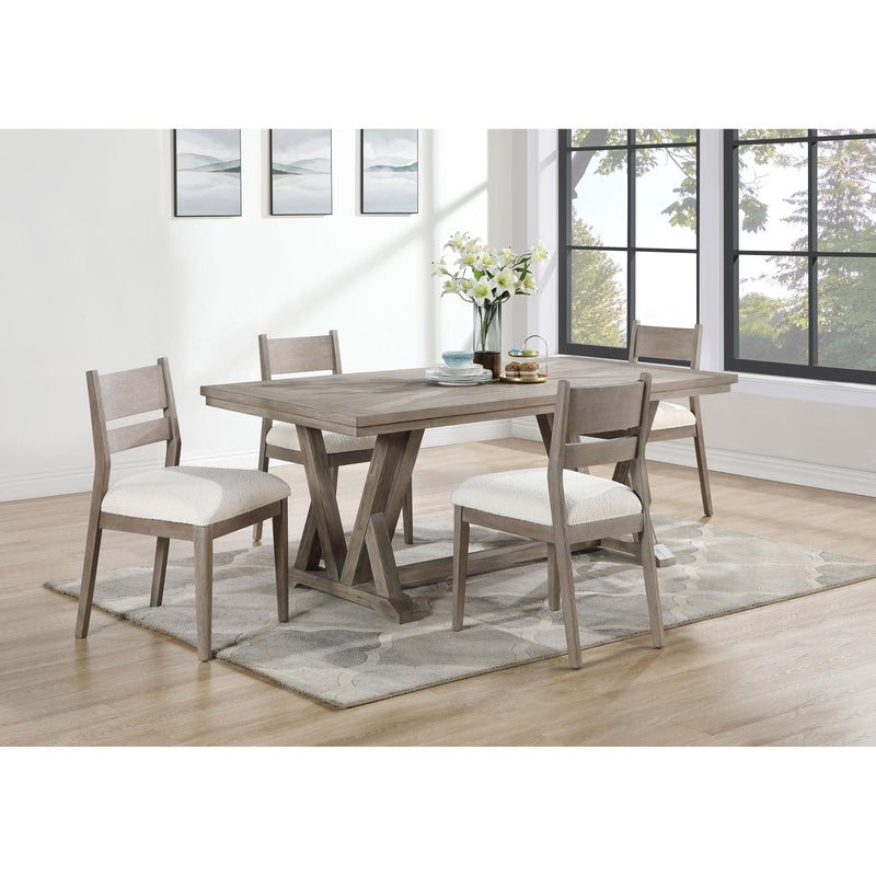 Coaster Furniture Cornelia 107441 Rectangular 82-inch Dining Table - Coastal Grey IMAGE 2