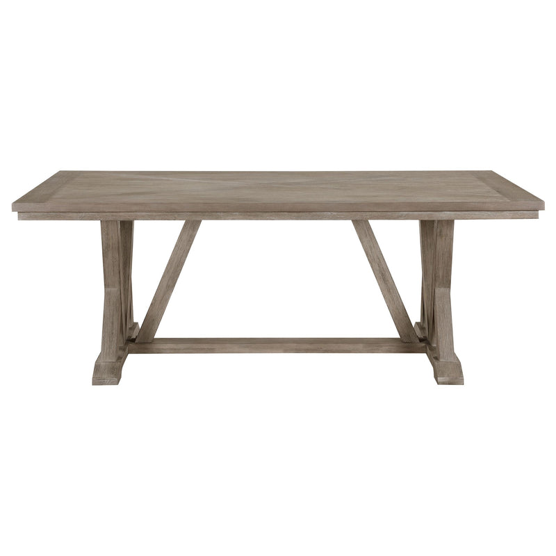 Coaster Furniture Cornelia 107441 Rectangular 82-inch Dining Table - Coastal Grey IMAGE 3