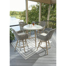 Signature Design by Ashley Seton Creek P798-613 Round Bar Table with Umbrella Option IMAGE 7