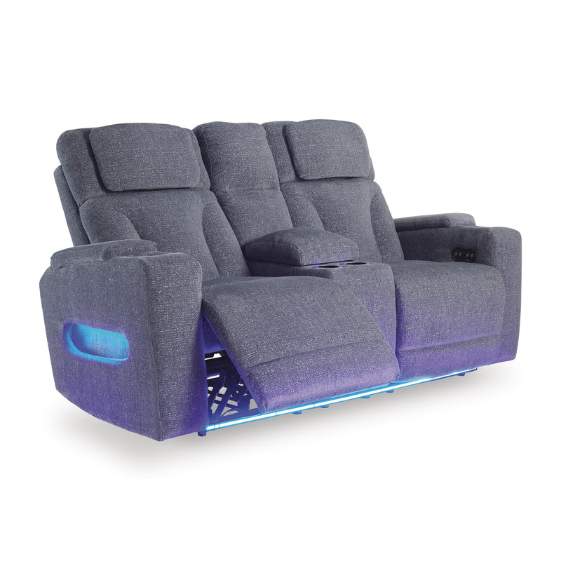  Signature Design by Ashley Studio Cave PC4980218 Power Reclining Loveseat with Console and Adjustable Headrest IMAGE 2
