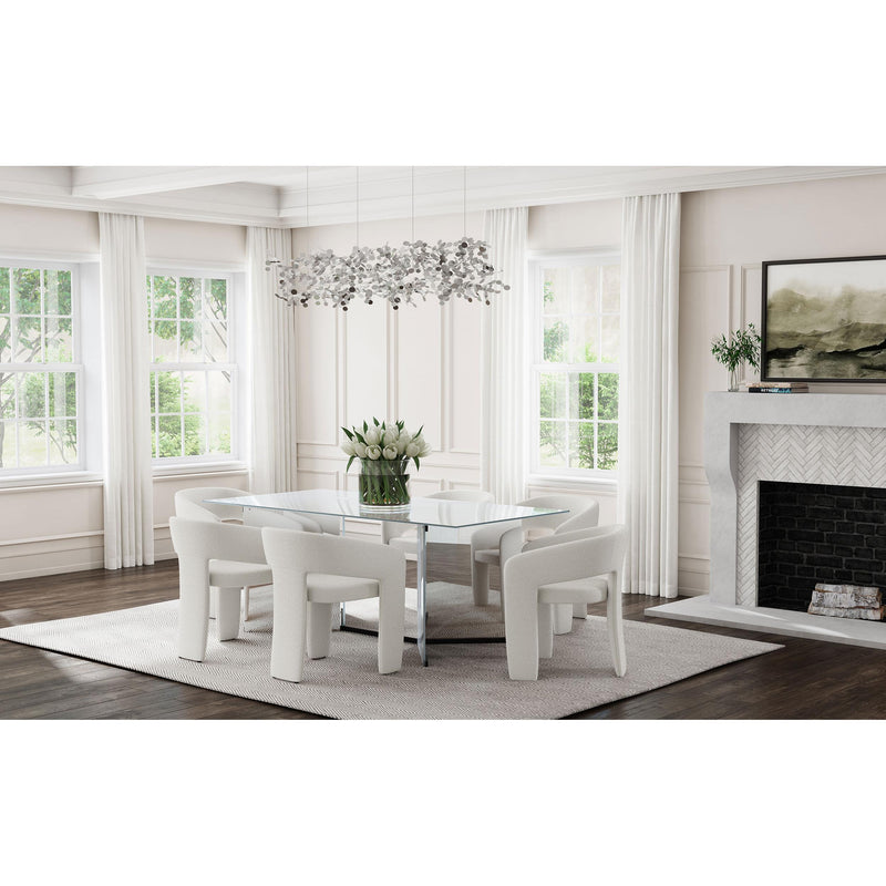 Coaster Furniture Eudora 108186 Boucle Upholstered Dining Side Chair - Cream IMAGE 11