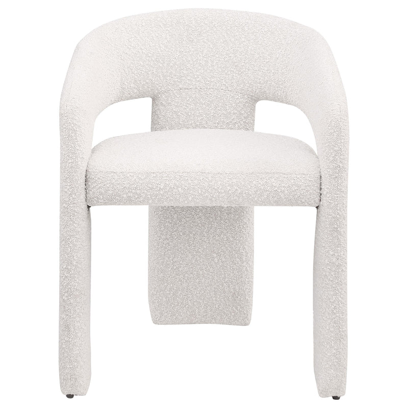 Coaster Furniture Eudora 108186 Boucle Upholstered Dining Side Chair - Cream IMAGE 3
