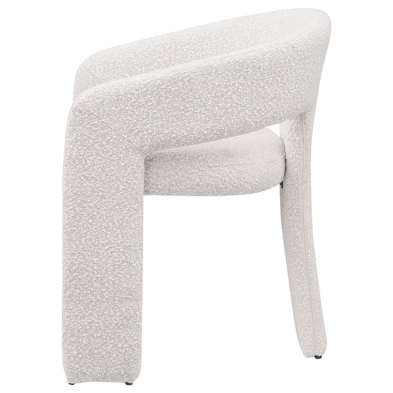 Coaster Furniture Eudora 108186 Boucle Upholstered Dining Side Chair - Cream IMAGE 5