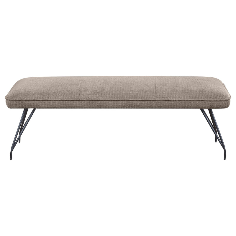 Coaster Furniture Dodson 108497 Fabric Upholstered Dining Bench - Taupe IMAGE 3