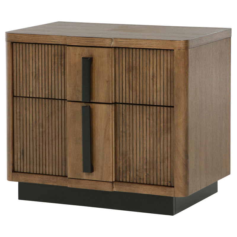  Coaster Furniture Terrace 224902 2-Drawer Nightstand Bedside Table - Ash Brown IMAGE 4