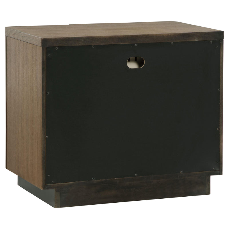  Coaster Furniture Terrace 224902 2-Drawer Nightstand Bedside Table - Ash Brown IMAGE 6
