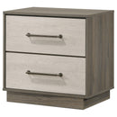  Coaster Furniture Fenwick 224982 2-Drawer Nightstand Bedside Table - Grey Oak IMAGE 4