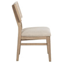  Coaster Furniture Kailani 109382 Rattan Cane Dining Side Chair - Beige Oak IMAGE 6