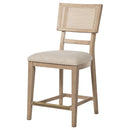  Coaster Furniture Kailani 109389 Rattan Cane Counter Side Chair - Beige Oak IMAGE 4