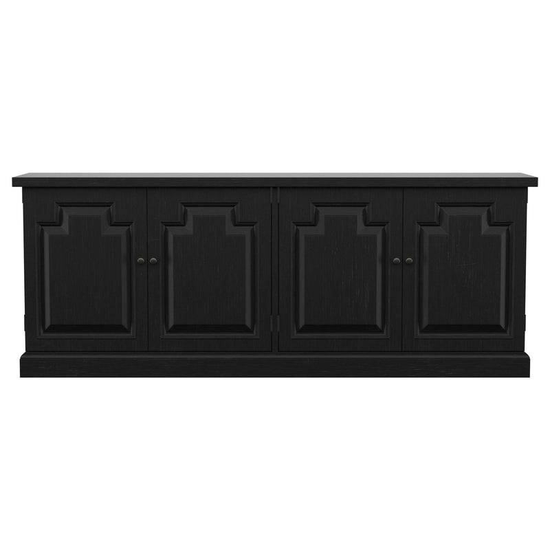  Coaster Furniture Florence 115535 4-door Dining Sideboard Buffet - Distressed Black IMAGE 3