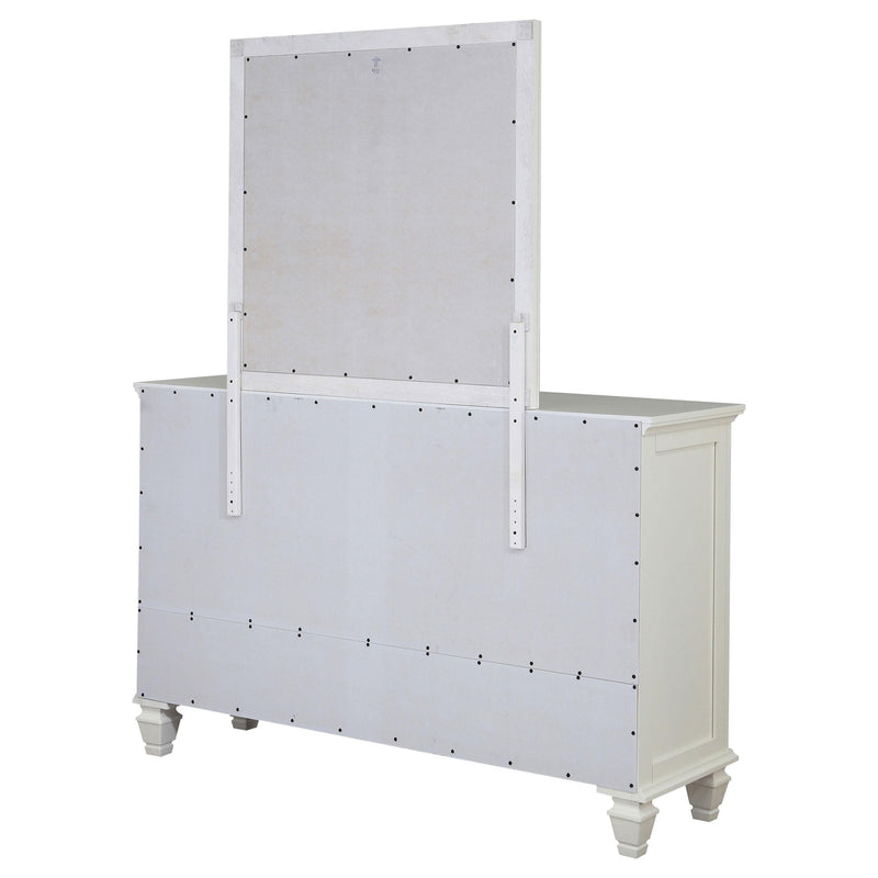  Coaster Furniture Sandy Beach 201303M 11-Drawer Dresser with Mirror - Cream White IMAGE 8