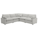 Coaster Furniture Collins 609560P Modular Power Reclining Sectional Sofa Set - Grey IMAGE 1