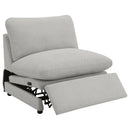 Coaster Furniture Collins 609560P Modular Power Reclining Sectional Sofa Set - Grey IMAGE 7