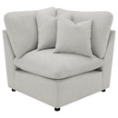 Coaster Furniture Collins 609560P Modular Power Reclining Sectional Sofa Set - Grey IMAGE 8