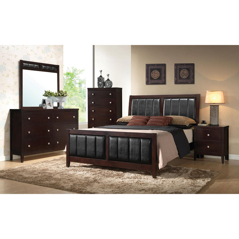  Coaster Furniture Carlton 202093M 6-Drawer Dresser with Mirror - Cappuccino IMAGE 10