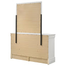  Coaster Furniture Louis Philippe 202443M 6-Drawer Dresser and Mirror - White IMAGE 8