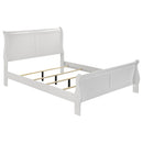  Coaster Furniture Louis Philippe 202441F 47-inch Full Sleigh Panel Bed - White IMAGE 1