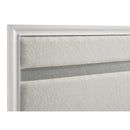  Coaster Furniture Miranda 205110KE 54-inch Upholstered Eastern King Panel Bed - White IMAGE 8