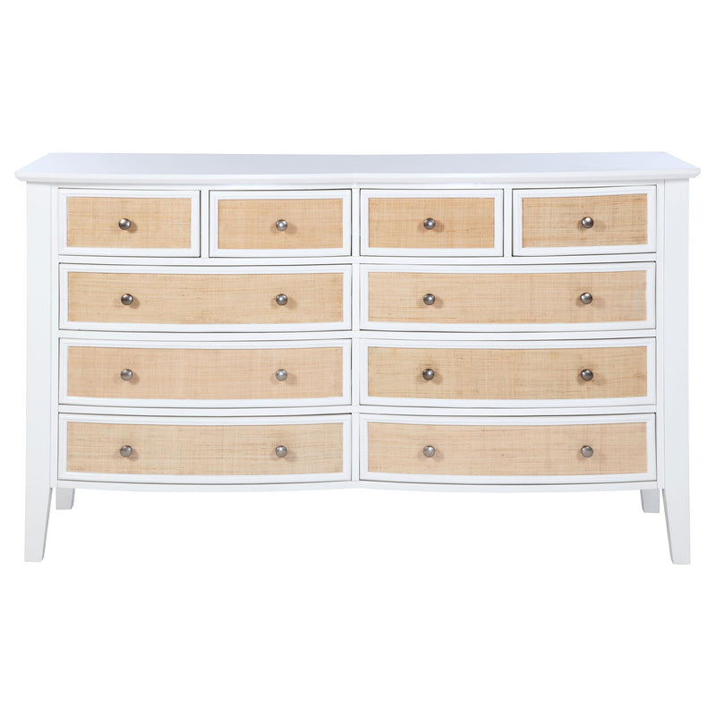 Coaster Furniture Bexhill 223473 10-Drawer Dresser Cabinet - White IMAGE 2