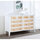 Coaster Furniture Bexhill 223473 10-Drawer Dresser Cabinet - White IMAGE 9