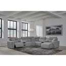  Signature Design by Ashley Modmax 65906S7 7 pc Power Reclining Sectional with Chaise IMAGE 6