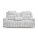 Signature Design by Ashley Rhines Falls PC4280499 Reclining Power Sofa with Drop Down Table IMAGE 3