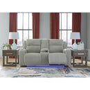  Signature Design by Ashley Forest Lake PC6420318 Power Reclining Loveseat with Console and Adjustable Headrest IMAGE 8